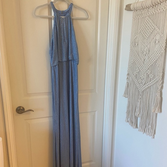 Parker Black Revolve Long Gown Dress Marceline Sequin Dress in Blue Size Medium - Picture 2 of 9